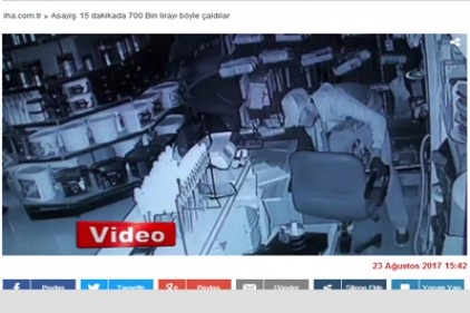 15 dakikada 700 Bin lirayı böyle çaldılar
