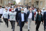  ‘Darbeye karşı demokrasi yürüyüşü’nün Hakkari kolu Antep’ten geçti