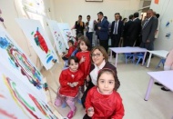7 derslik ve 300 öğrenci kapasiteli anaokulu hizmet veriyor