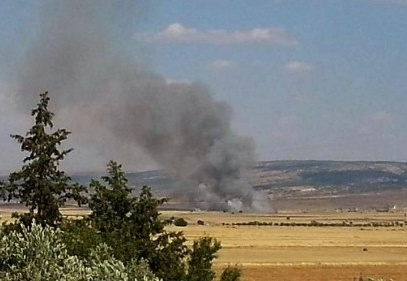 80 dönüm ekili alan yandı