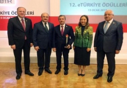 12. eTR ödül törenindeorta ölçekli belediyeler arasında birinci oldu
