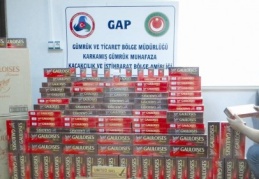 250 karton kaçak sigaraya el konuldu