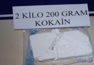 2 kilo 200 gram kokain ele geçirildi