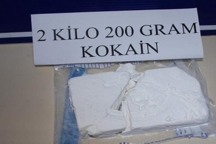 2 kilo 200 gram kokain ele geçirildi 