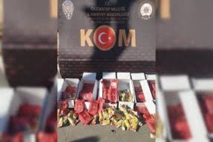 99 kilo gümrük kaçağı nargile tütünü ele geçirildi