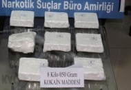 8 kilo kokain ele geçirildi 