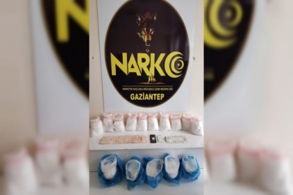 14 kilo metamfetamin ele geçirildi