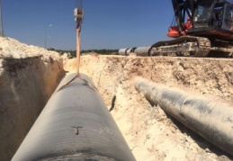 67 kilometre boyunca 2 bin 600 milimetre çaplı borular döşendi