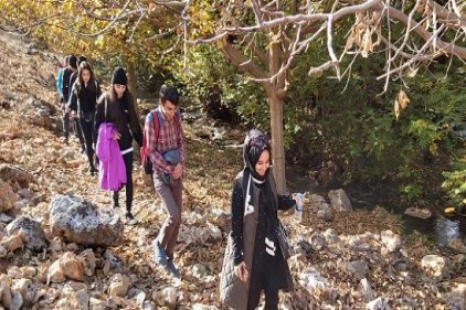 12 kilometrelik doğa yürüyüşüne 20 kişilik ekip katıldı