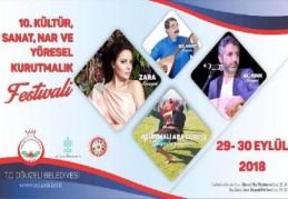 10. Kültür, Sanat, Nar ve Yöresel Kurutmalık Festivali başladı