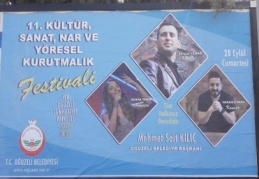 11. Kültür Sanat, Nar ve Yöresel Kurutmalık Festivali başlıyor