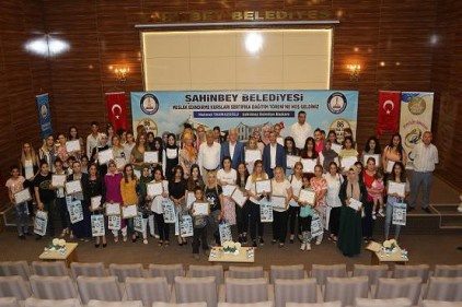 179 kursiyer sertifika aldı