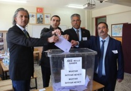 9 mahallede muhtarlık seçimi yapıldı