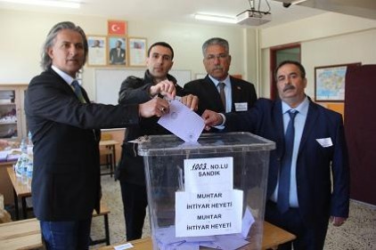 9 mahallede muhtarlık seçimi yapıldı