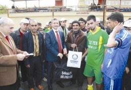 50 mahalli takıma malzeme yardımı yapıldı