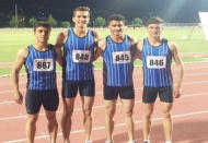 400 metre bayrak yarışmalarında Türkiye şampiyonu oldular