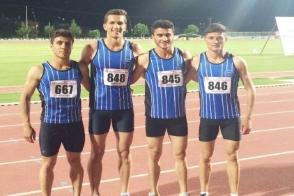 400 metre bayrak yarışmalarında Türkiye şampiyonu oldular