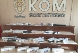 500 paket kaçak sigara ele geçirildi