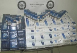 360 paket kaçak sigara ele geçirildi.