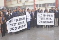 184 SABİM hattı protesto edildi 