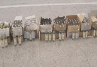 150 şişe kaçak içki ele geçirildi