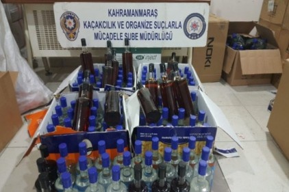 120 şişe kaçak içki ele geçirildi