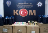 96 şişe kaçak içki ele geçirildi