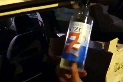 112 şişe sahte alkol ele geçirildi