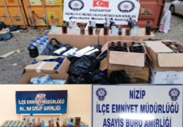 513 şişe sahte ve 193 litre dökme alkol ele geçirildi