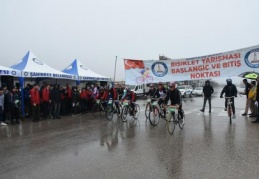 155 sporcu, pedal çevirdi