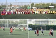 210 sporcu yeşil sahada mücadele ediyor