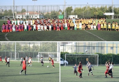 210 sporcu yeşil sahada mücadele ediyor