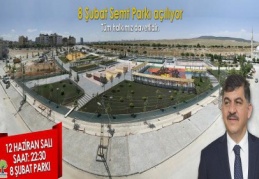 8 Şubat Semt Parkı açılıyor