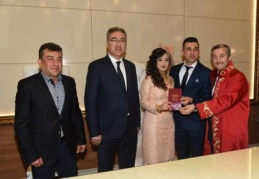 14 Şubat’ı bekleyen 83 çift nikahlandı