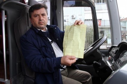 3 Suriyeli yolcu yüzünden 3 bin 400 lira ceza yedi