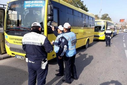215 tolu taşıma aracını zabıta ve polis birlikte denetledi