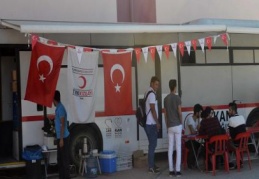 120 ünite kan bağışında bulundular