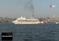 550 yolculu Kruvaziyer gemisi İstanbul'da