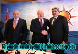 50 yönetim kurulu üyeliği için binlerce talep oldu