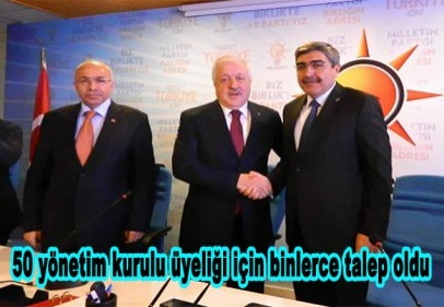 50 yönetim kurulu üyeliği için binlerce talep oldu