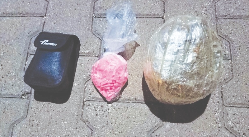 1 kilo 100 gram uyuşturucu ve 350 exacty hap ele geçirildi