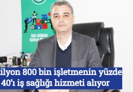1 milyon 800 bin işletmenin yüzde 40’ı iş sağlığı hizmeti alıyor