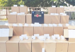 1 milyon adet kaçak makaron ele geçirildi