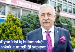 1 milyon kişi iş bulamadığı için sokak simitçiliği yapıyor
