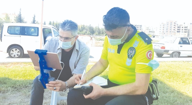 1 saatte 25 araca ışık ihlali cezası