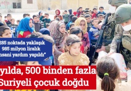 10 yılda, 500 binden fazla Suriyeli çocuk doğdu