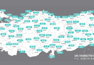 100 bin nüfusa düşen Covid-19 vakaları haritası güncellendi