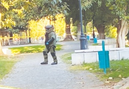 100. Yıl Parkı içerisindeki bomba imha edildi