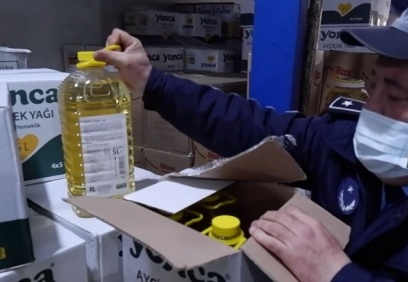 15 bin litre ayçiçek yağının stoklandığı ortaya çıktı