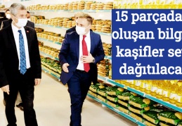15 parçadan oluşan bilgin kaşifler seti dağıtılacak